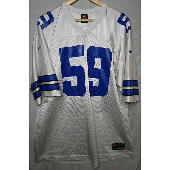 Nike Team NFL Jersey #59 Nguyen, Sz XXL, White/Blue See Pics - Picture 1 of 10
